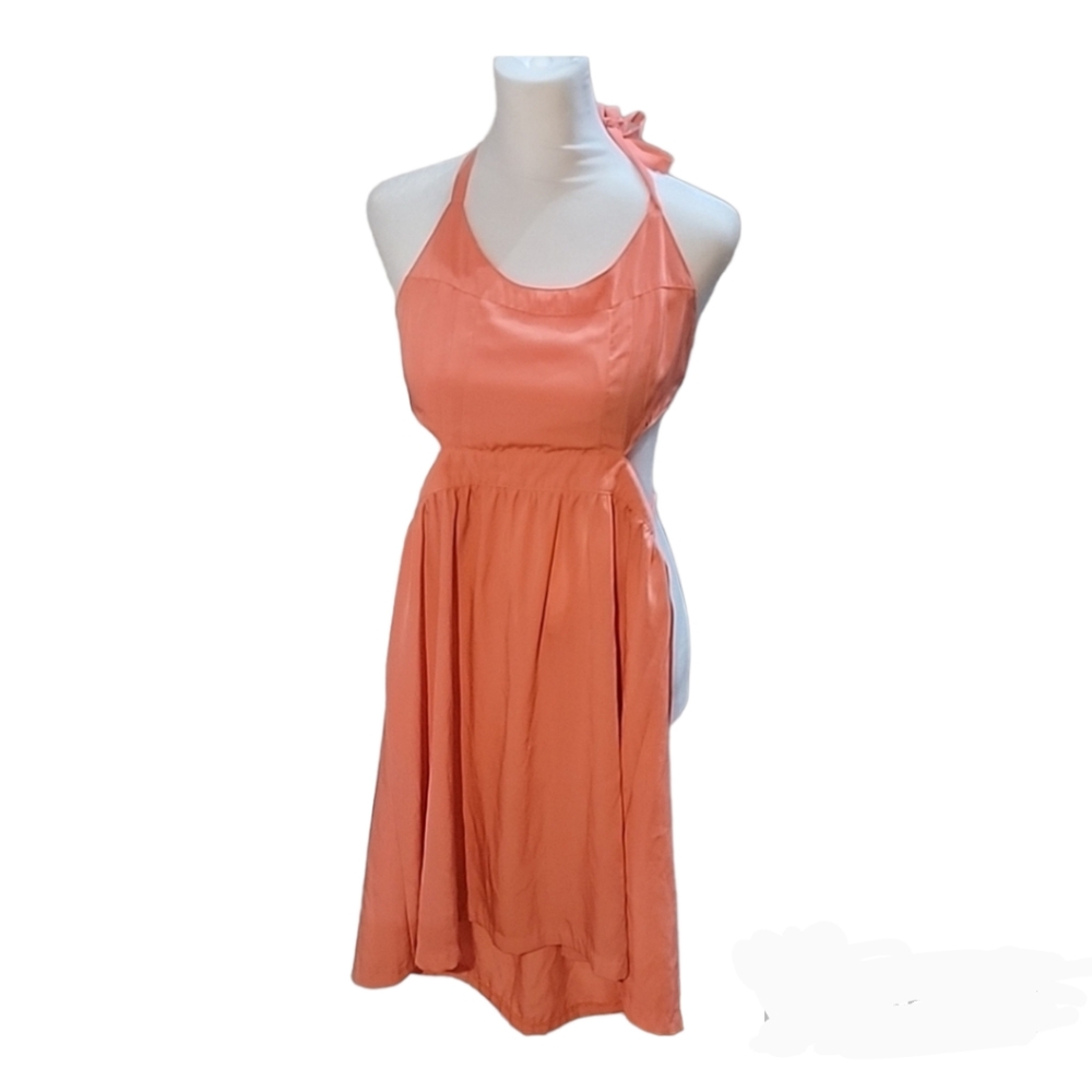 BB Dakota Cut Out Tangerine Dress